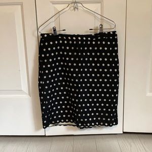 Black and cream eyelet skirt